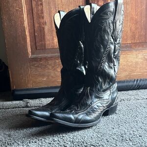 Corral Black Cowboy Boots